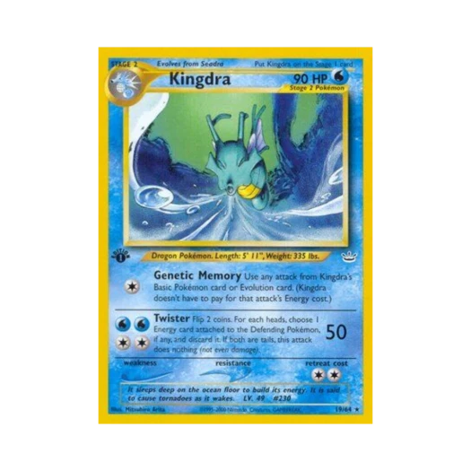 포켓몬 TCG 킹드라 R 네오 레버레이션 (영문판)