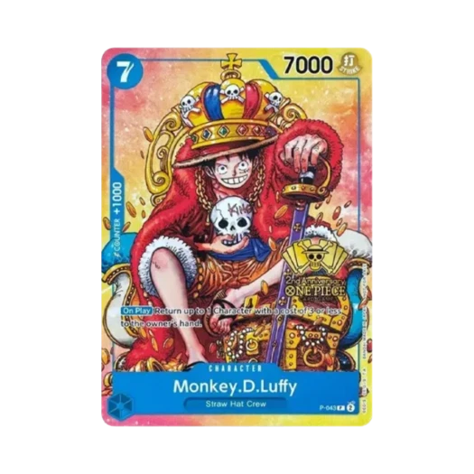 원피스 TCG 몽키 D. 루피 P P-043 프로모션 카드 2주년 기념 토너먼트 (영문판) 카드 이미지