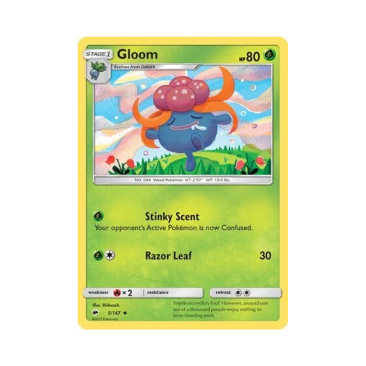 Pokemon TCG Gloom U Burning Shadows (English Ver.)