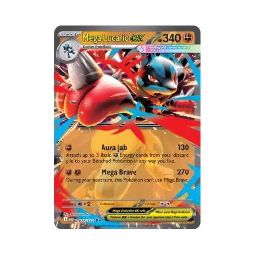 포켓몬 TCG 메가 루카리오 ex DR 메가 에볼루션 (영문판)