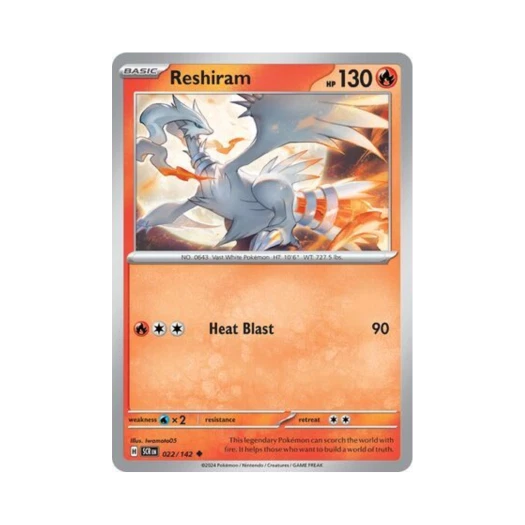 Pokemon TCG Reshiram U Stellar Crown (English Ver.)