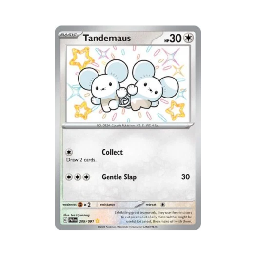 Pokemon TCG Tandemaus SR Paldean Fates (English Ver.)