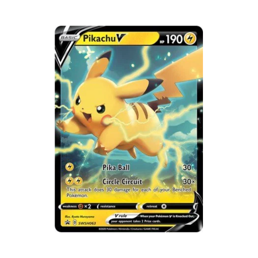 포켓몬 TCG 피카츄 V P 소드 & 실드 프로모카드 (영문판)