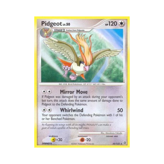 포켓몬 TCG 피죤투 R 시크릿 원더스 (영문판)