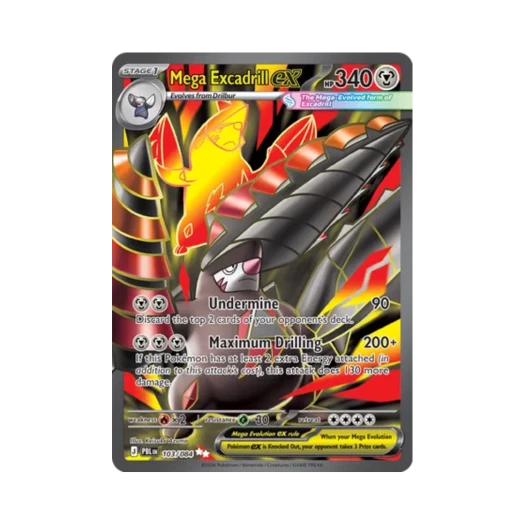 포켓몬 TCG 메가 몰드류 ex UR 피치 블랙 (영문판) 카드 이미지