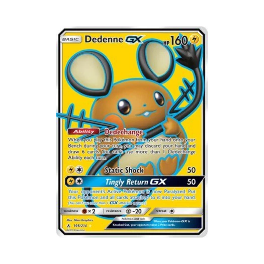 포켓몬 TCG 데덴네 GX RU 언브로큰 본즈 (영문판)
