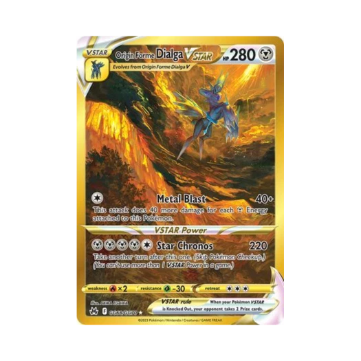 포켓몬 TCG 오리진 디아루가 VSTAR SR 크라운 제니스 (영문판)