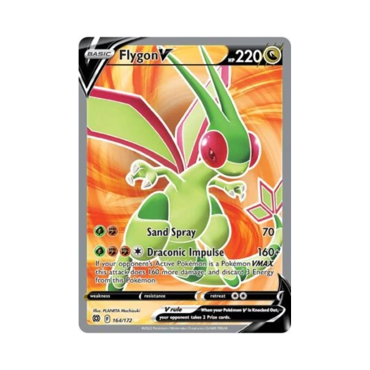 Pokemon TCG Flygon V RU Brilliant Stars (English Ver.)
