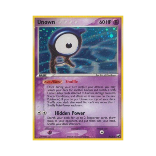 포켓몬 TCG 안농 RH EX 언씬 포시스 (영문판)