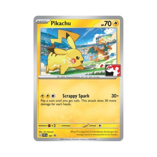 포켓몬 TCG 피카츄 P 스칼렛 & 바이올렛 프로모 카드 (영문판)