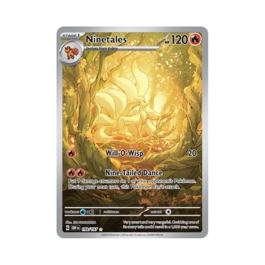 포켓몬 TCG 나인테일 IR 옵시디언 플레임즈 (영문판)