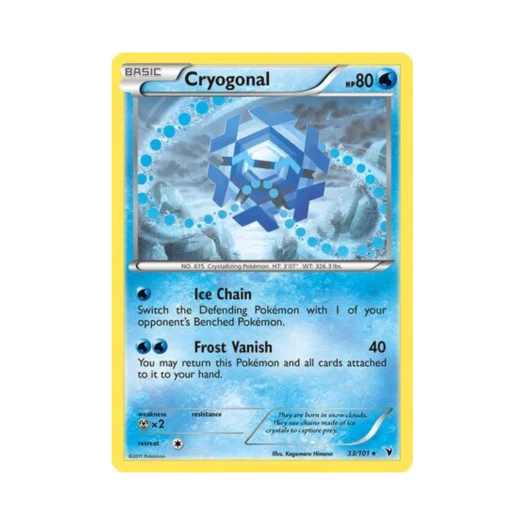 Pokemon TCG Cryogonal R Noble Victories (English Ver.)
