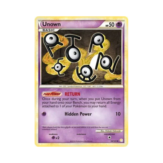 Pokemon TCG Unown U HeartGold & SoulSilver (English Ver.)