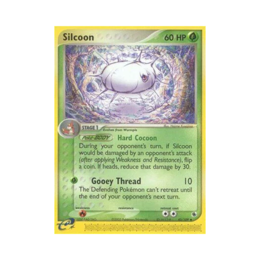 Pokemon TCG Silcoon U EX Ruby & Sapphire (English Ver.)