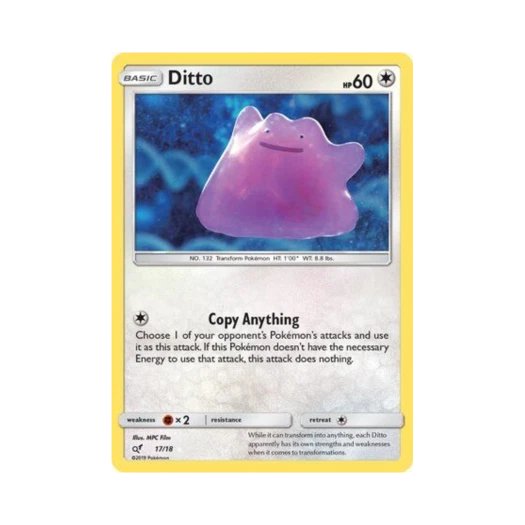 포켓몬 TCG 메타몽 RU 명탐정 피카츄 (영문판)