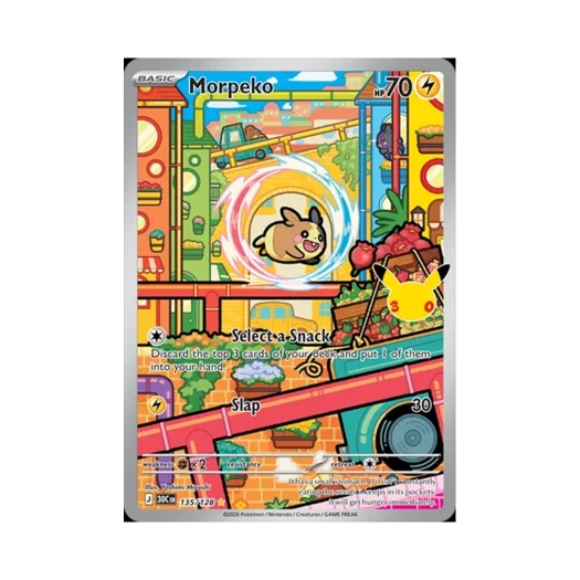 Pokemon TCG Morpeko AR 30th Celebration (English Ver.)