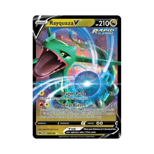 포켓몬 TCG 레쿠쟈 V R 크라운 제니스 (영문판)