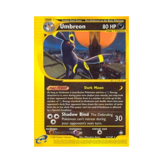 포켓몬 TCG 블래키 R 아쿠아폴리스 (영문판)