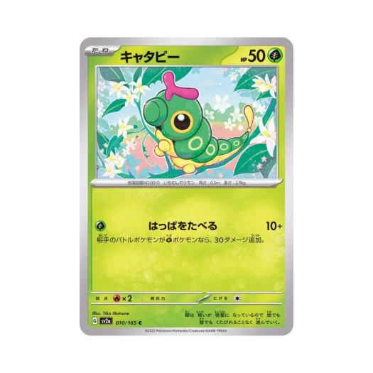 포켓몬 TCG 캐터피 C 포켓몬 카드 151 (일어판) 카드 이미지