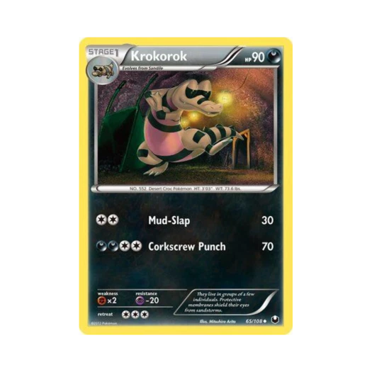 Pokemon TCG Krokorok U Dark Explorers (English Ver.)