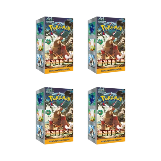 포켓몬 TCG 스칼렛 & 바이올렛 확장팩 클레이 버스트 4박스 (총 120팩/한글판) 카드 이미지