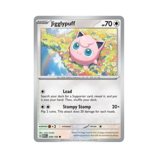 Pokemon TCG Jigglypuff C Scarlet & Violet 151 (English Ver.)