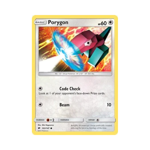 포켓몬 TCG 폴리곤 C 버닝 쉐도우 (영문판)