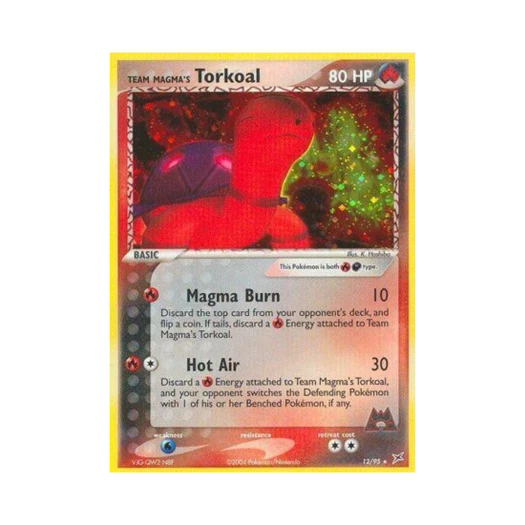 포켓몬 TCG 마그마단의 코터스 RH EX 마그마단 vs 아쿠아단 (영문판)