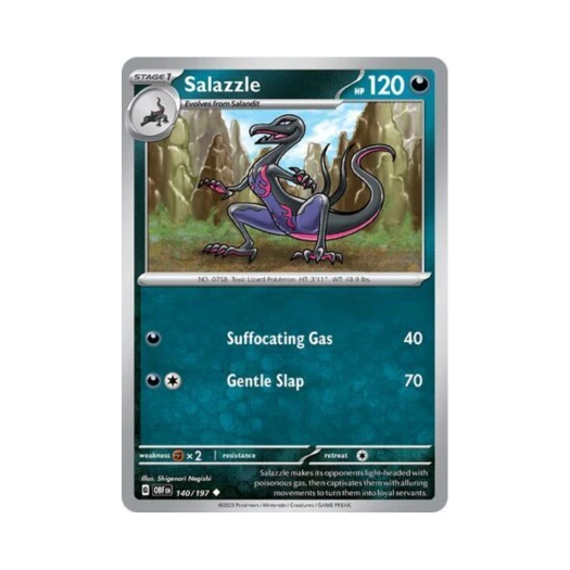 포켓몬 TCG 염뉴트 U 옵시디언 플레임즈 (영문판) 카드 이미지