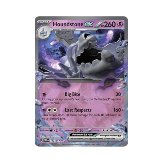 포켓몬 TCG 묘두기 ex DR 옵시디언 플레임즈 (영문판)