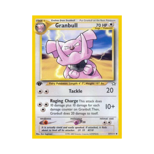 Pokemon TCG Granbull U Neo Genesis (English Ver.)