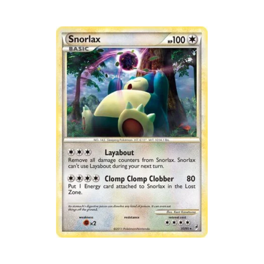 포켓몬 TCG 잠만보 R 콜 오브 레전즈 (영문판)