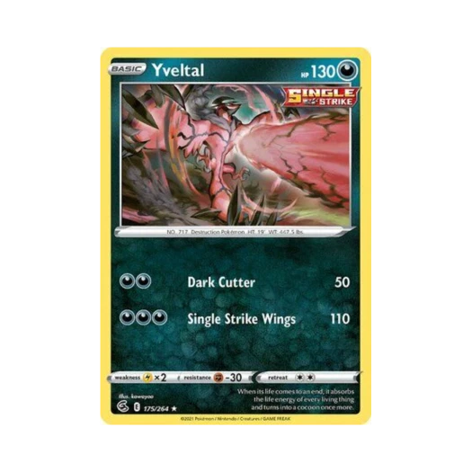 포켓몬 TCG 이벨타르 R 퓨전 스트라이크 (영문판)