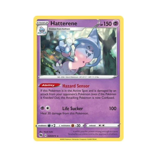 Pokemon TCG Hatterene RH Champion's Path (English Ver.)