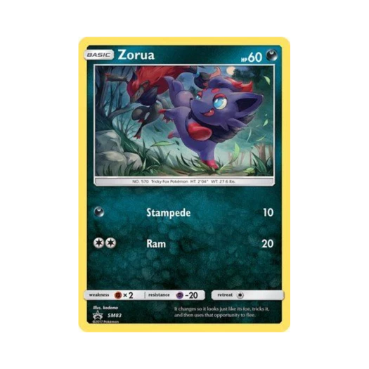 포켓몬 TCG 조로아 P 썬 & 문 프로모카드 (영문판)