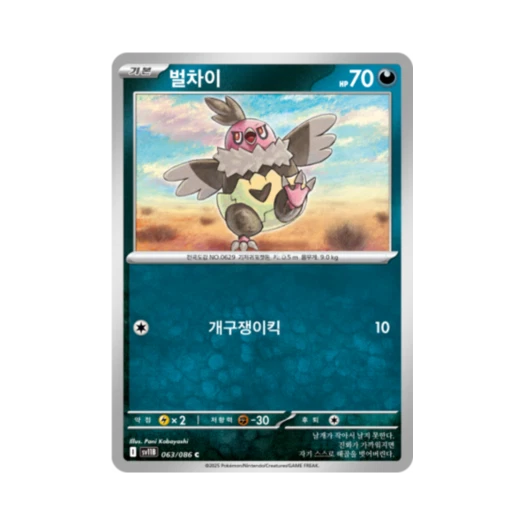 포켓몬 TCG 벌차이 C 블랙볼트 (한글판)