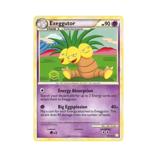 Pokemon TCG Exeggutor R HeartGold & SoulSilver (English Ver.)