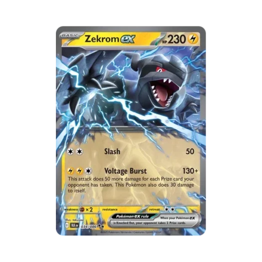 포켓몬 TCG 제크로무ex DR 블랙볼트 (영문판)