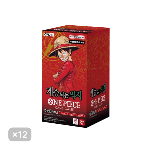 원피스 TCG OPK-13 부스터 팩 계승되는 의지 12 박스 (288팩/한글판) 상품 이미지