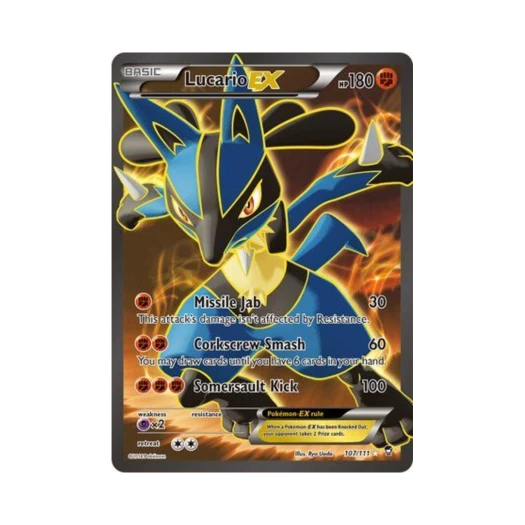Pokemon TCG Lucario EX RU Furious Fists (English Ver.)