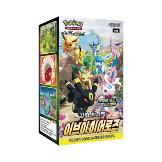 Pokemon TCG Sword & Shield Enhanced Expansion Pack Eevee Heroes Box (Pack of 30/Korean Ver.)