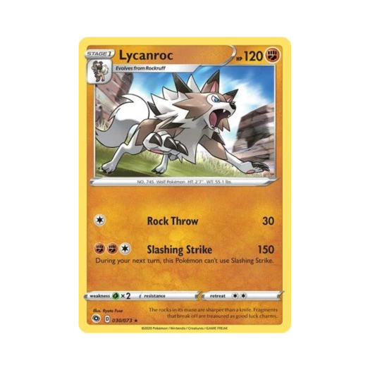 Pokemon TCG Lycanroc RH Champion's Path (English Ver.)