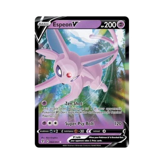 포켓몬 TCG 에브이 V HRV 이볼빙 스카이즈 (영문판) 카드 이미지