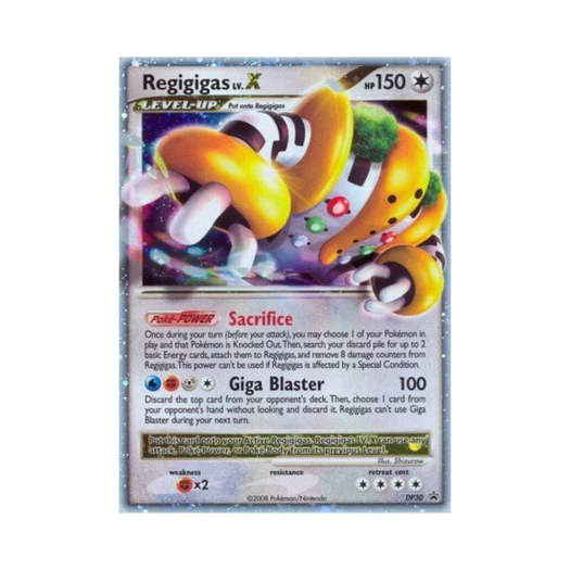 포켓몬 TCG 레지기가스 LV.X P 다이아몬드 & 펄 프로모카드 (영문판)