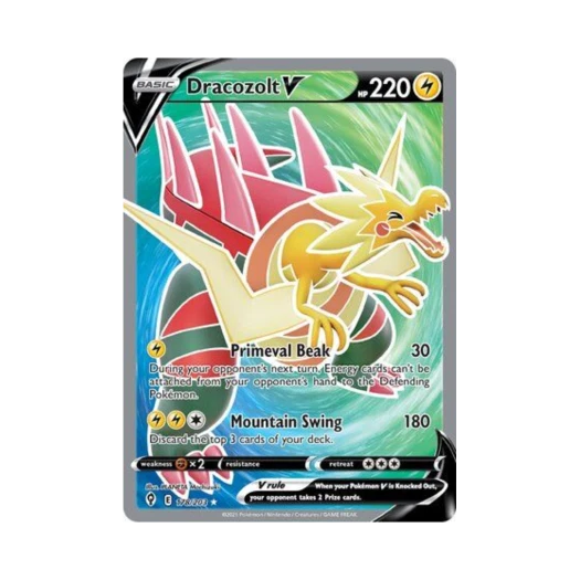 Pokemon TCG Dracozolt V RU Evolving Skies (English Ver.)