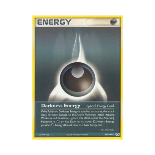포켓몬 TCG 다크니스 에너지 R EX 에메랄드 (영문판)