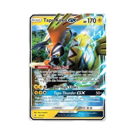포켓몬 TCG 카푸꼬꼬꼭 GX RHG 가디언스 라이징 (영문판)