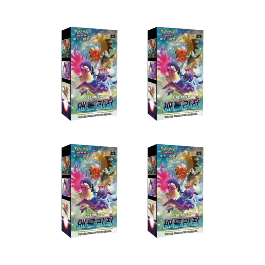 포켓몬 TCG 소드&실드 강화 확장팩 배틀리전 4박스 (총 80팩/한글판) 카드 이미지
