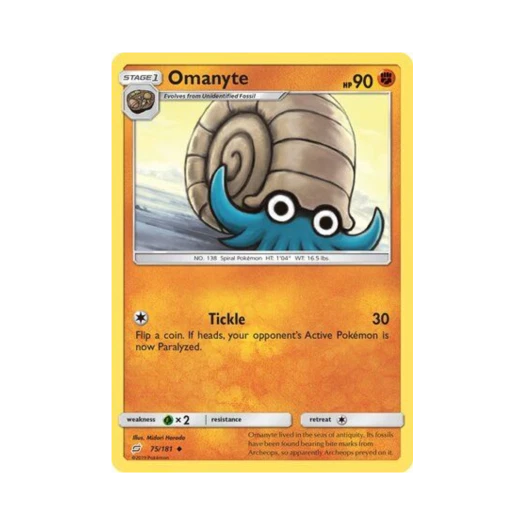 포켓몬 TCG 암나이트 U 팀업 (영문판)