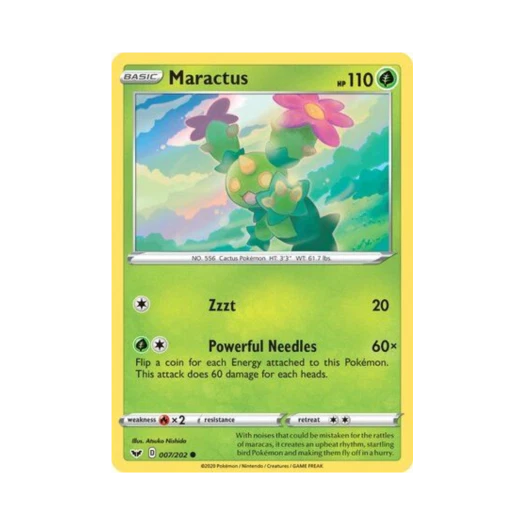 포켓몬 TCG 마라카치 C 소드 & 실드 (영문판)